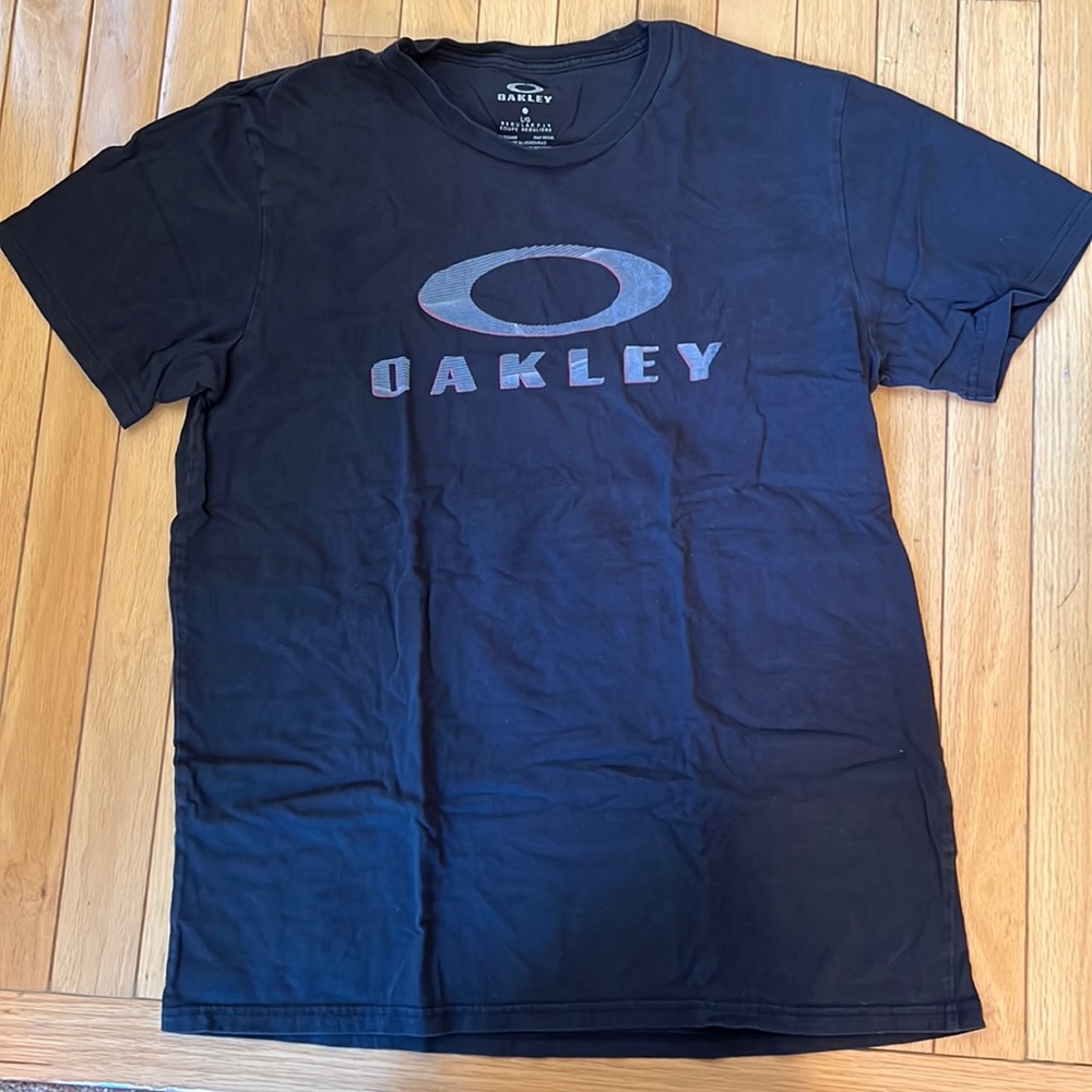Black Oakleys Logo Tee